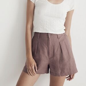 Madewell Neale Shorts In 100% Linen - Size 2 - NWT